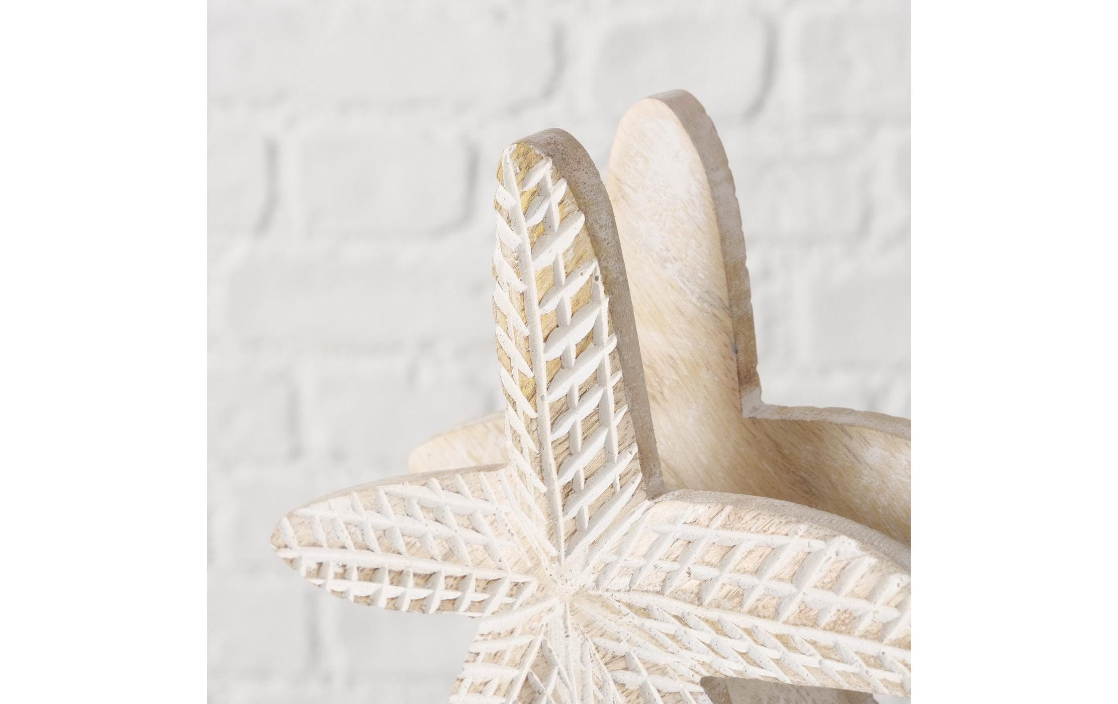 Boltze Serviettenhalter Seestern Tenila, Braun / Weiss