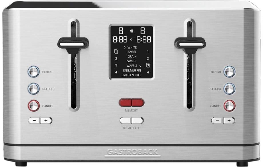 Gastroback Toaster Digital 4S Silber Gastroback Toaster Digital 4S Silber