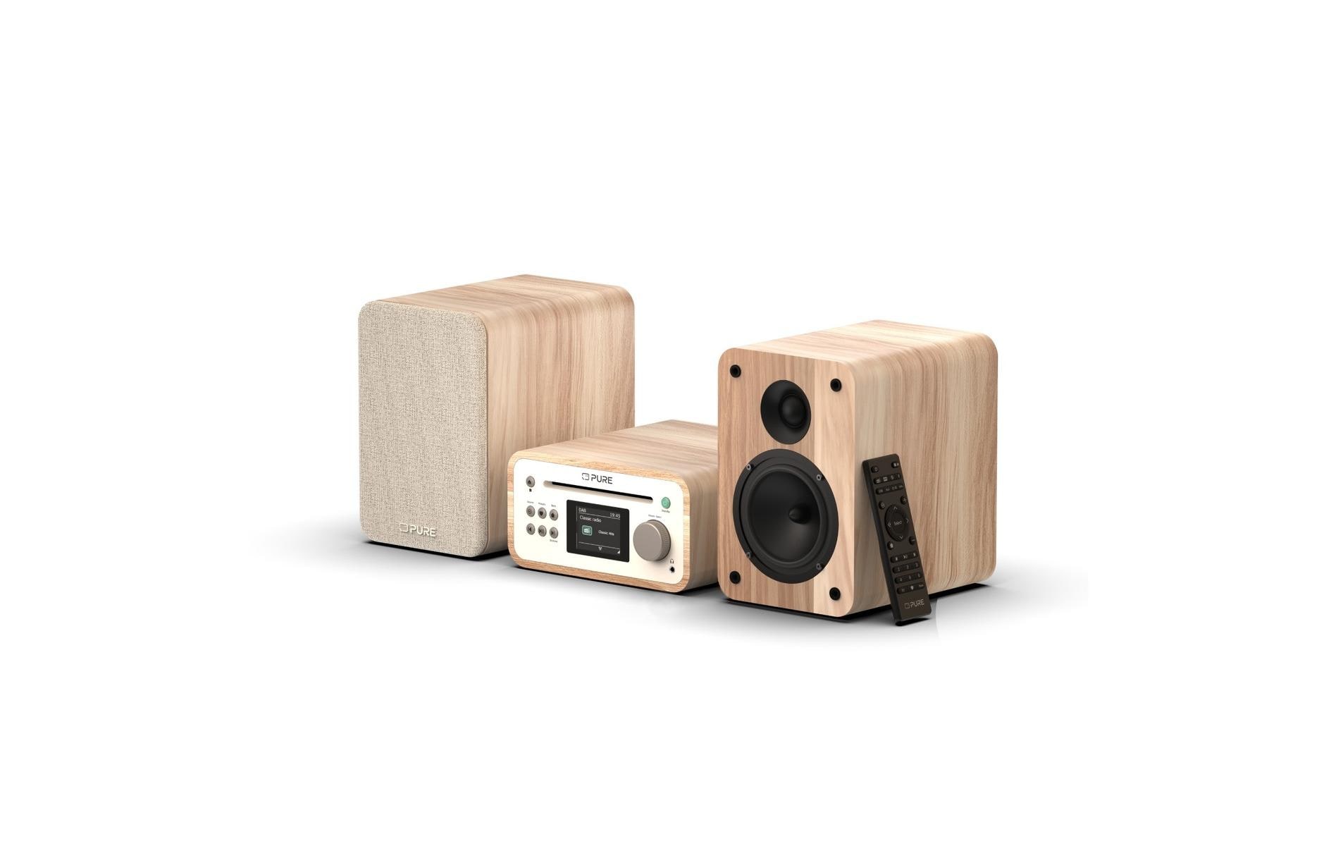 Pure Micro-HiFi Anlage Classic Stereo Mini Eiche
