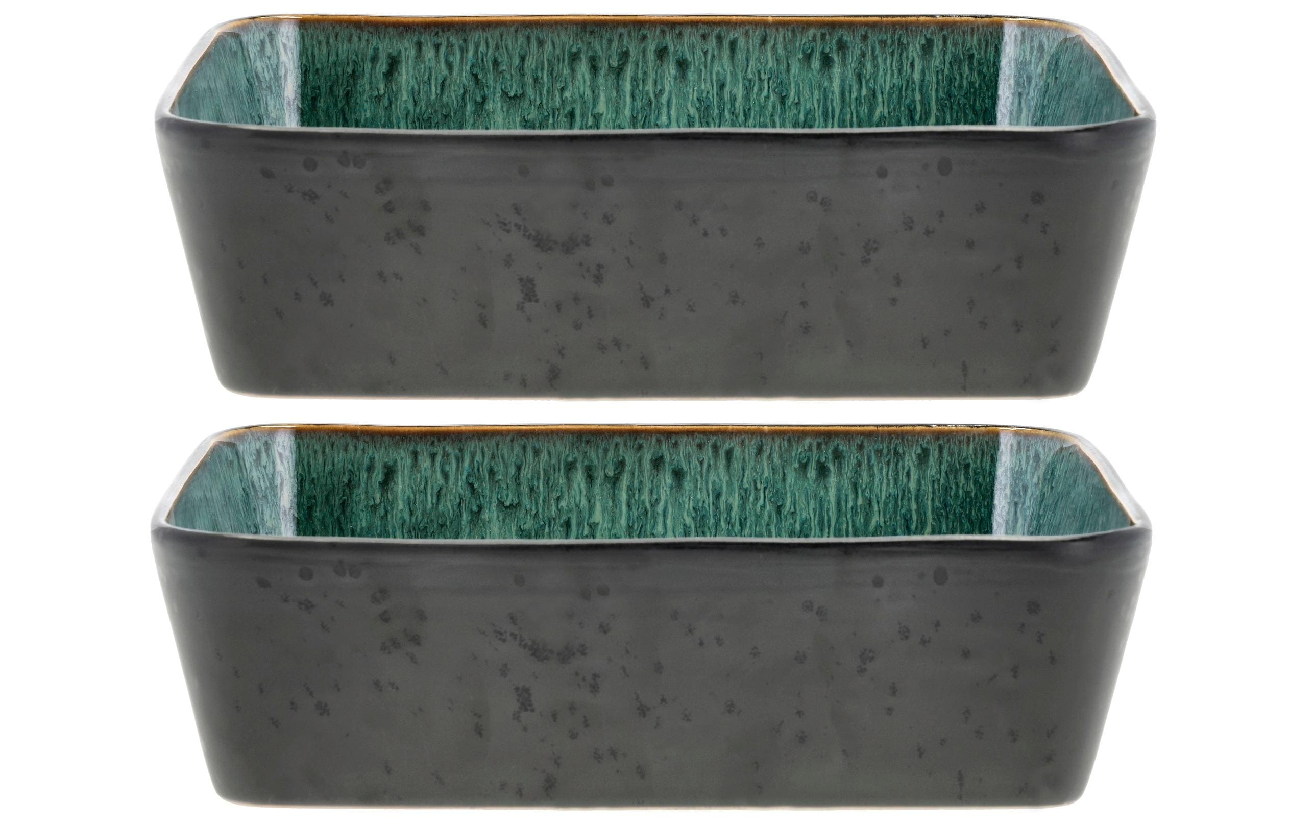 Bitz Schale Gastro 28 cm x 21 cm, 2 Stück, Grün/Schwarz Bitz Schale Gastro 28 cm x 21 cm, 2 Stück, Grün/Schwarz