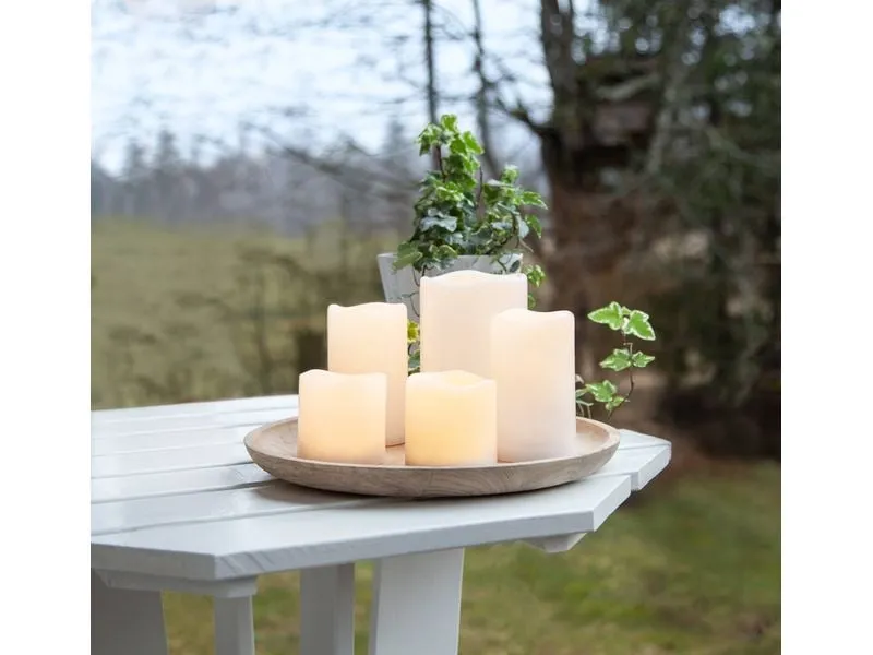 EGLO Leuchten LED-Kerzen Set SOLAR 5 Stück, Beige
