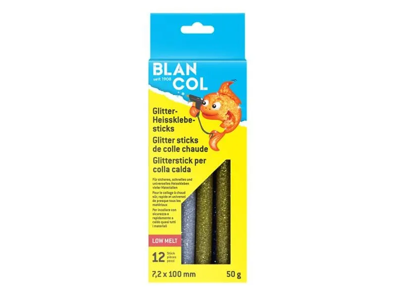 Blancol Klebestick-Set Kids 12 Stück, Transparent