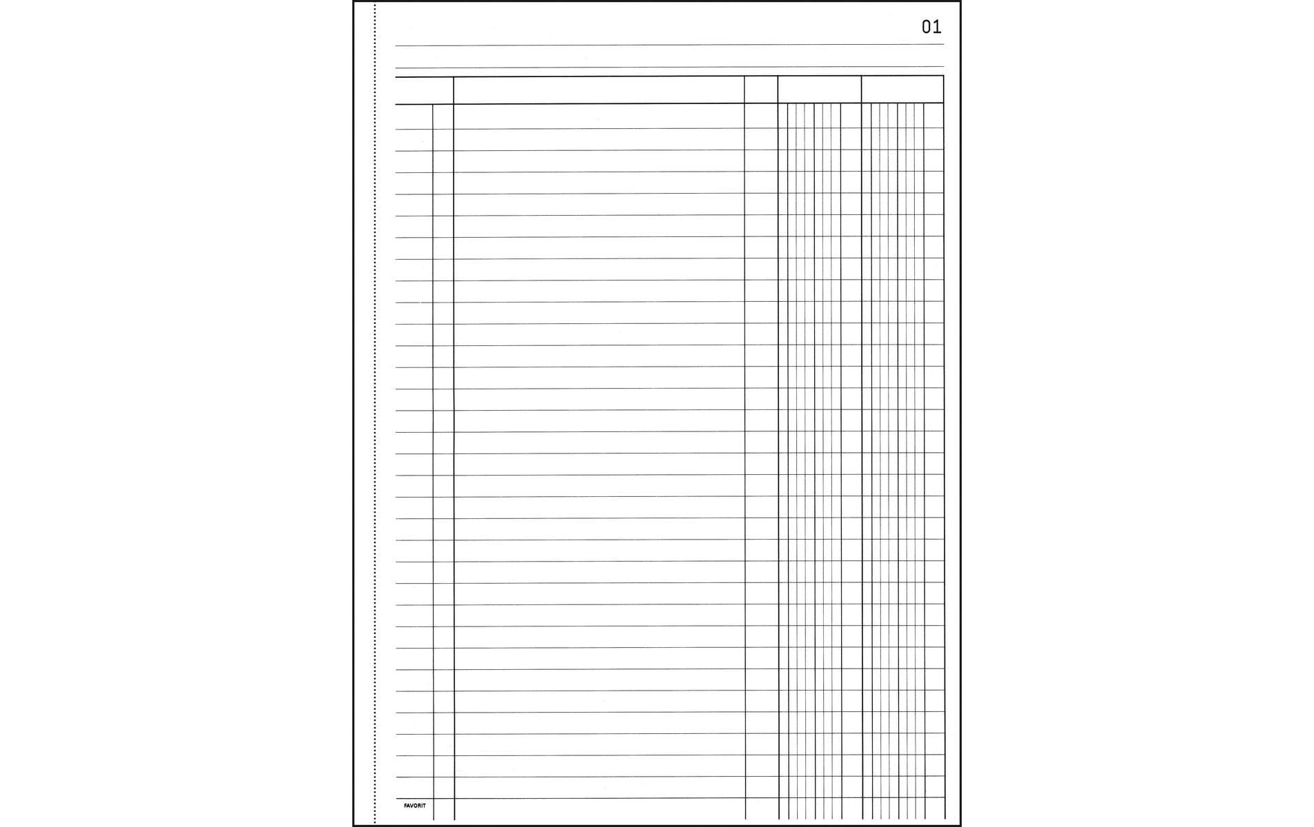 Favorit Durchschreibeblock 220 x 297 mm 2 Kolonnen