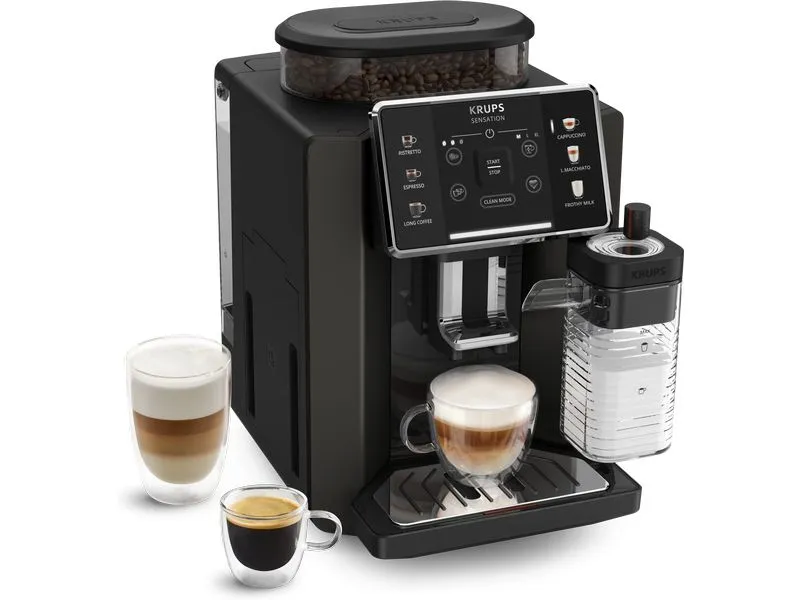 Krups Kaffeevollautomat Sensation Milk M50 EA912910 Schwarz
