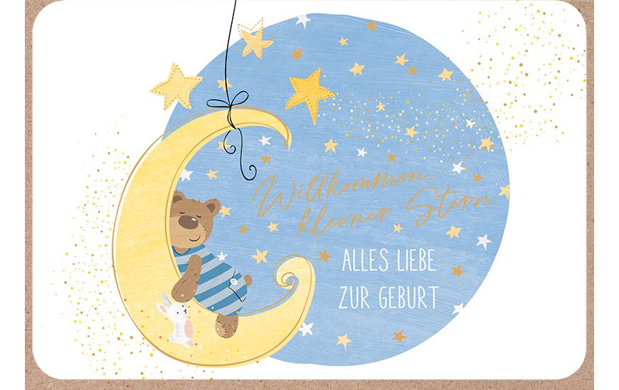 ABC Glückwunschkarte Alles liebe zur Geburt B6 ABC Glückwunschkarte Alles liebe zur Geburt B6