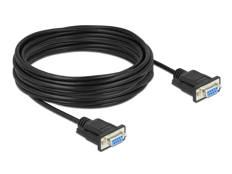 Delock Anschlusskabel Nullmodem RS-232 DB9, (f-f) 10 m