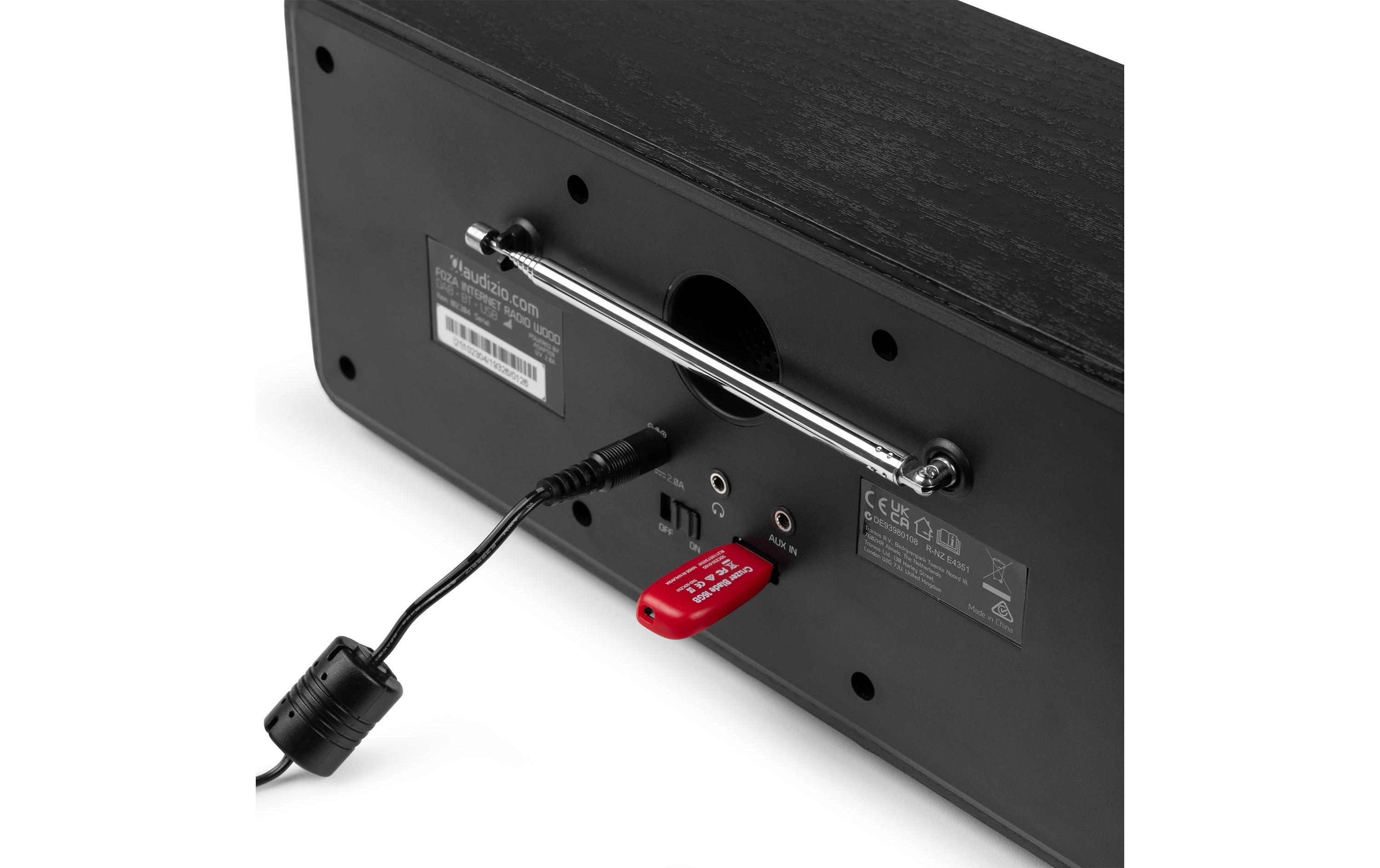 Audizio DAB+ Radio Foza Schwarz