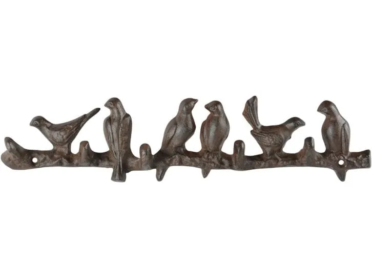 Esschert Design Vögel auf Ast Braun