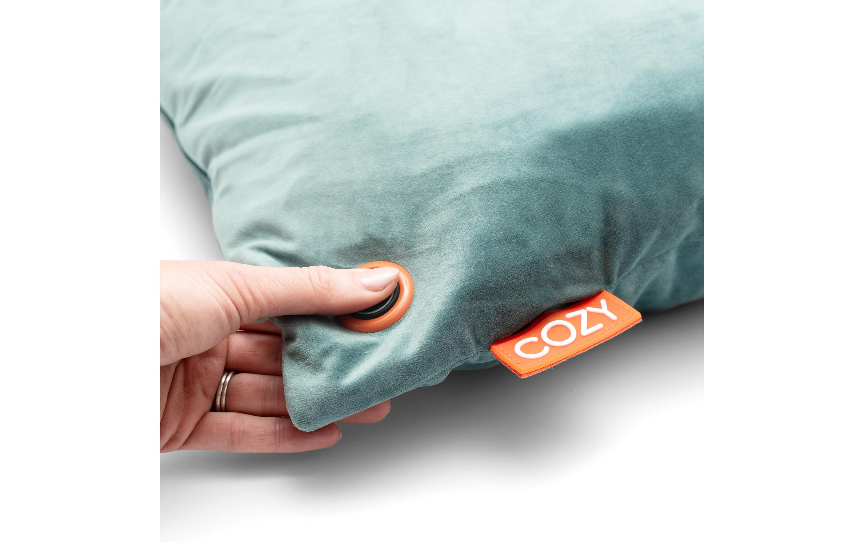 Bodi-Tek Heizkissen Cozy Una Samt Akkubetrieb, Blaugrün