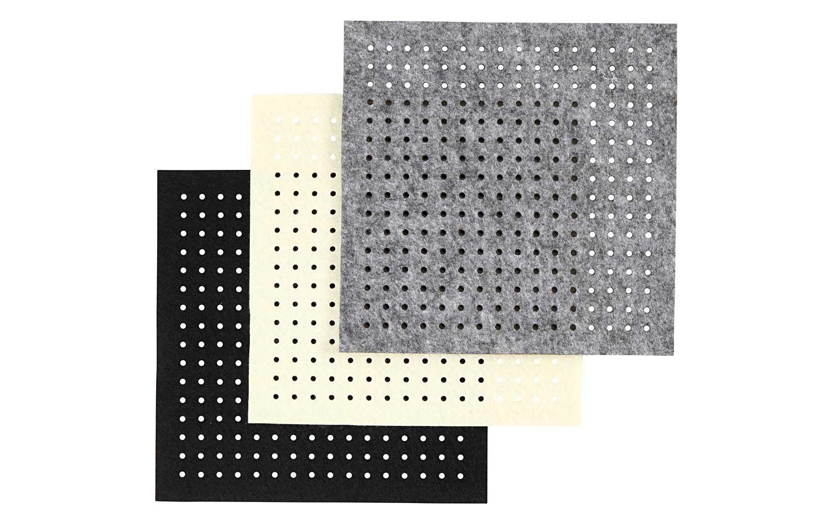 Creativ Company Bastelfilz 3 mm, 20 x 20 cm, 12 Blatt, Grau/Schwarz/Beige Creativ Company Bastelfilz 3 mm, 20 x 20 cm, 12 Blatt, Grau/Schwarz/Beige