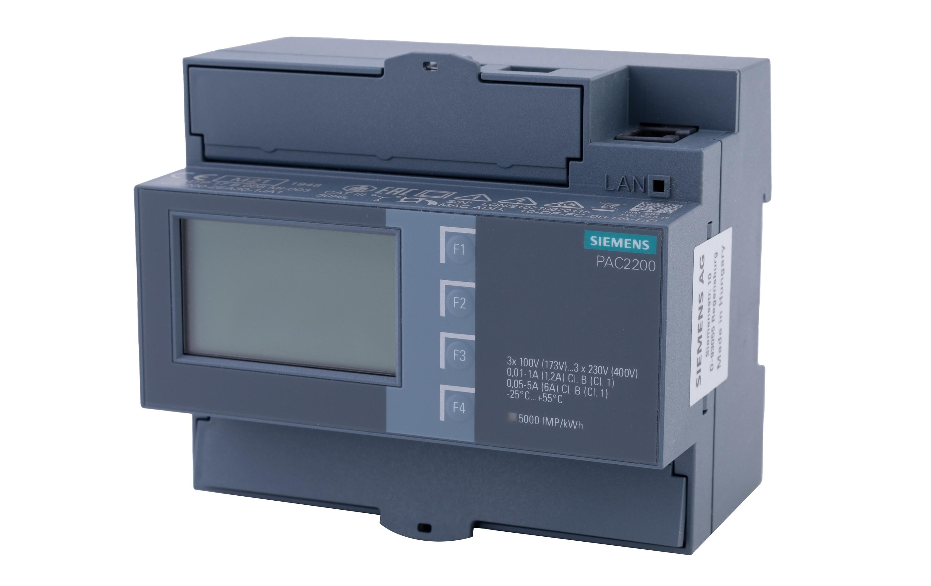 Siemens SENTRON MID Wandlerklemmen-Messgerät 7KM PAC2200