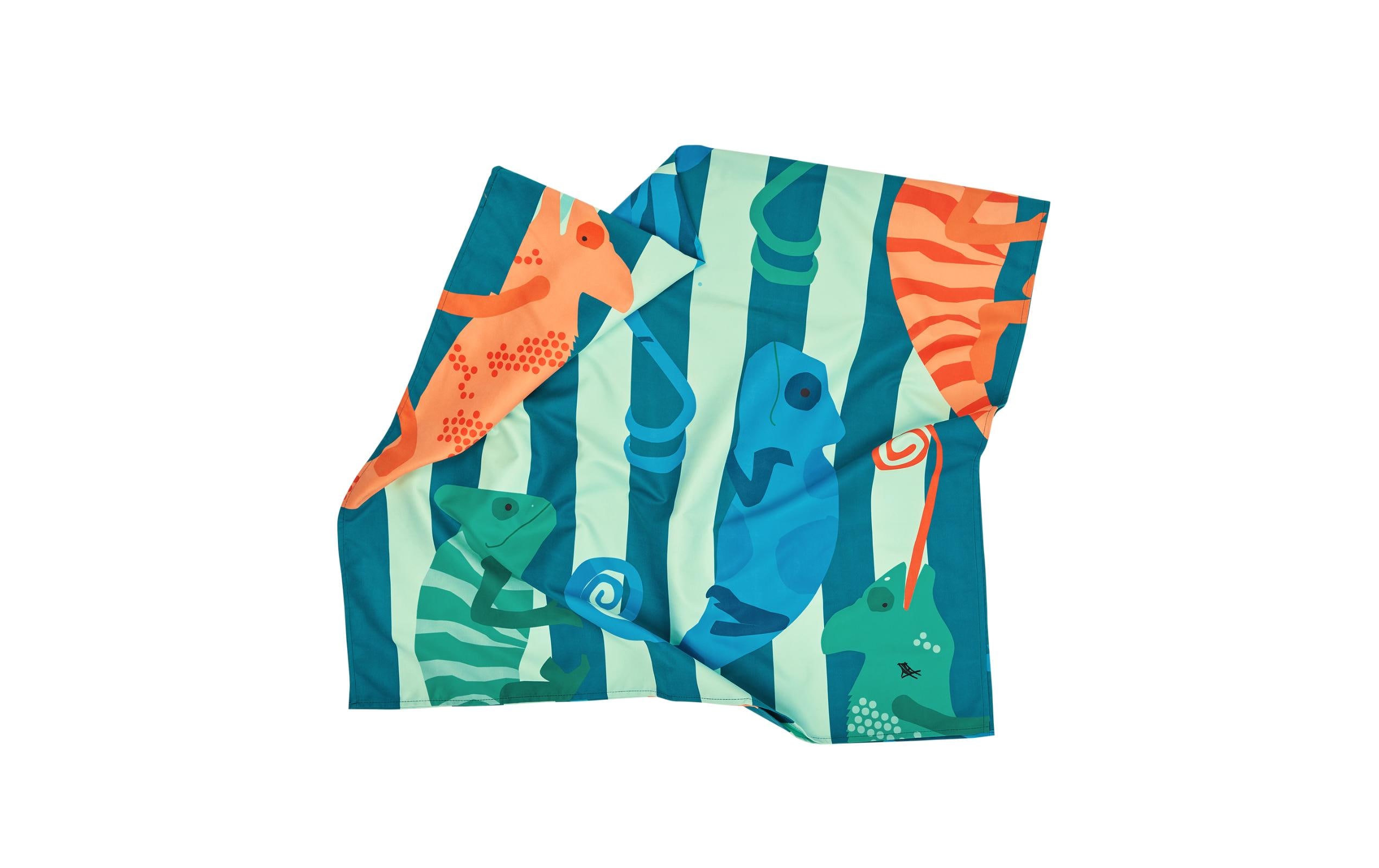 Dock & Bay Strandtuch Karma Chameleon 130 cm x 70 cm, Mehrfarbig