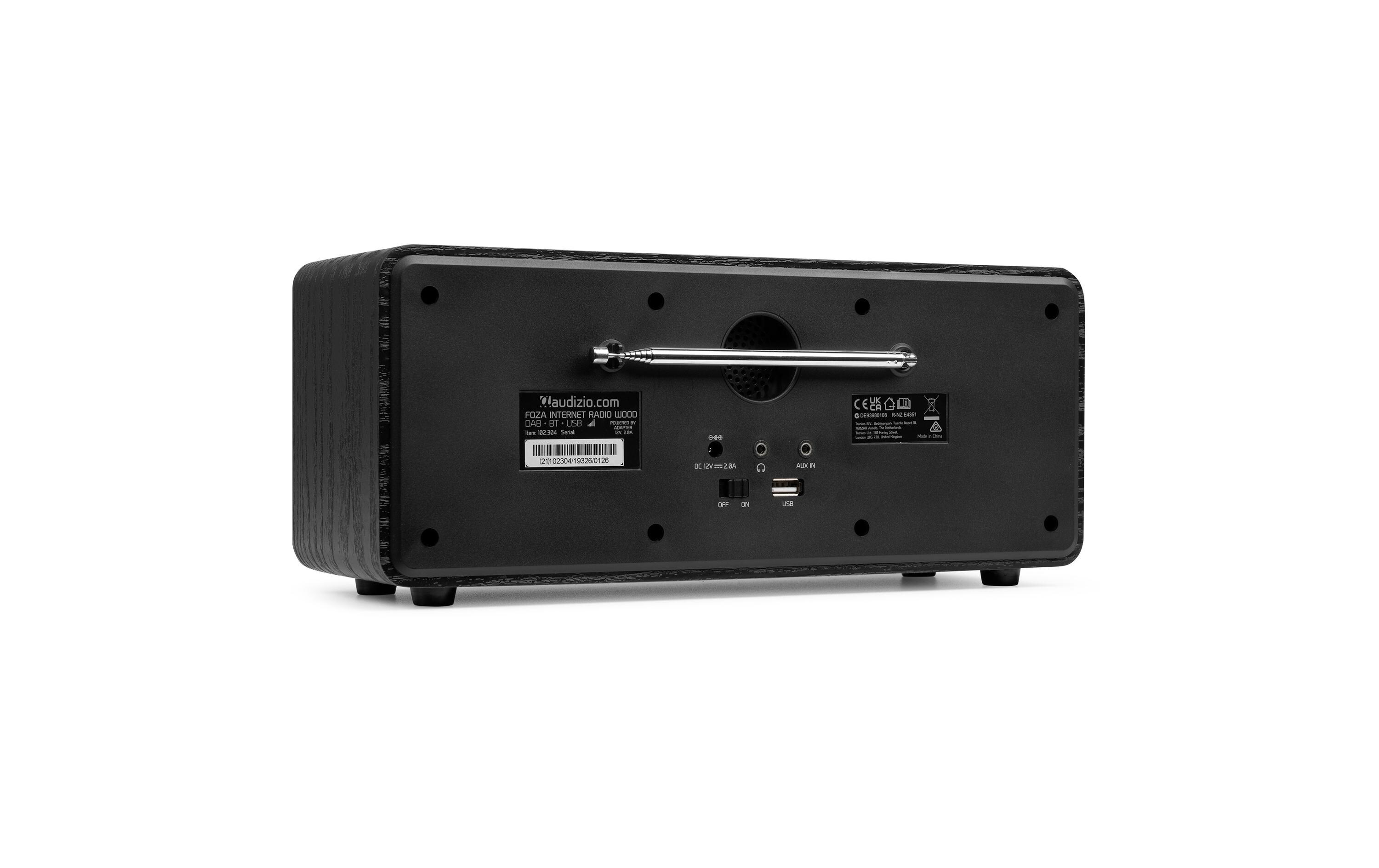 Audizio DAB+ Radio Foza Schwarz