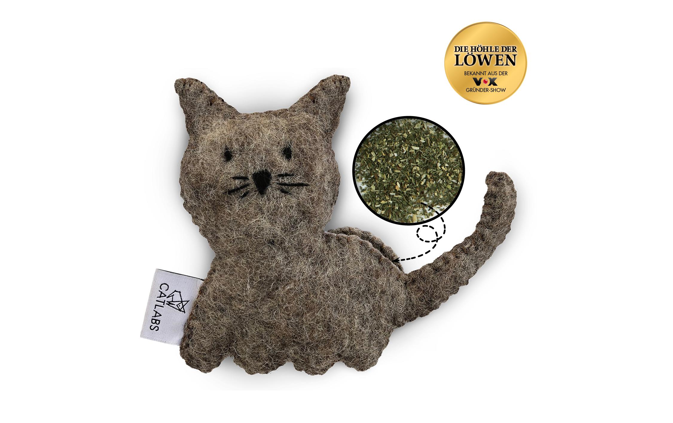 Catlabs Katzen-Spielzeug Kuschelige Katze mit Katzenminze Catlabs Katzen-Spielzeug Kuschelige Katze mit Katzenminze