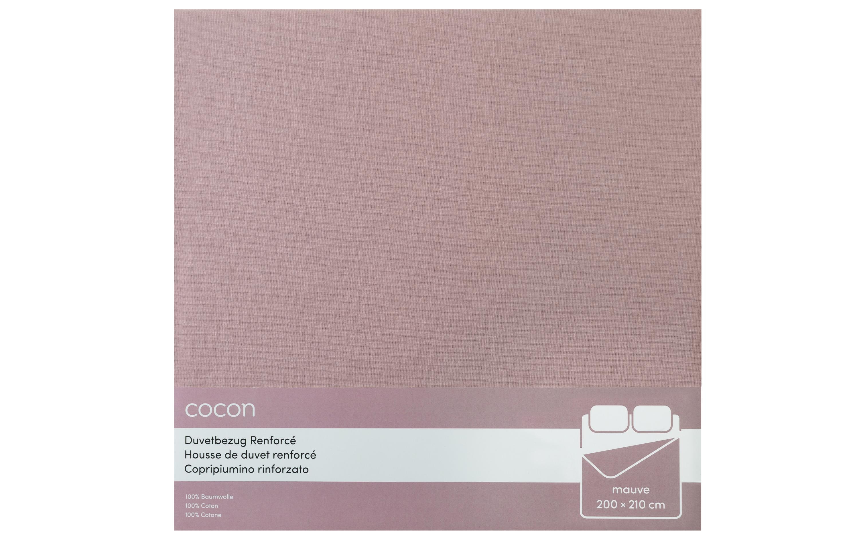 COCON Duvetbezug Renforcé 200 x 210 cm, Mauve