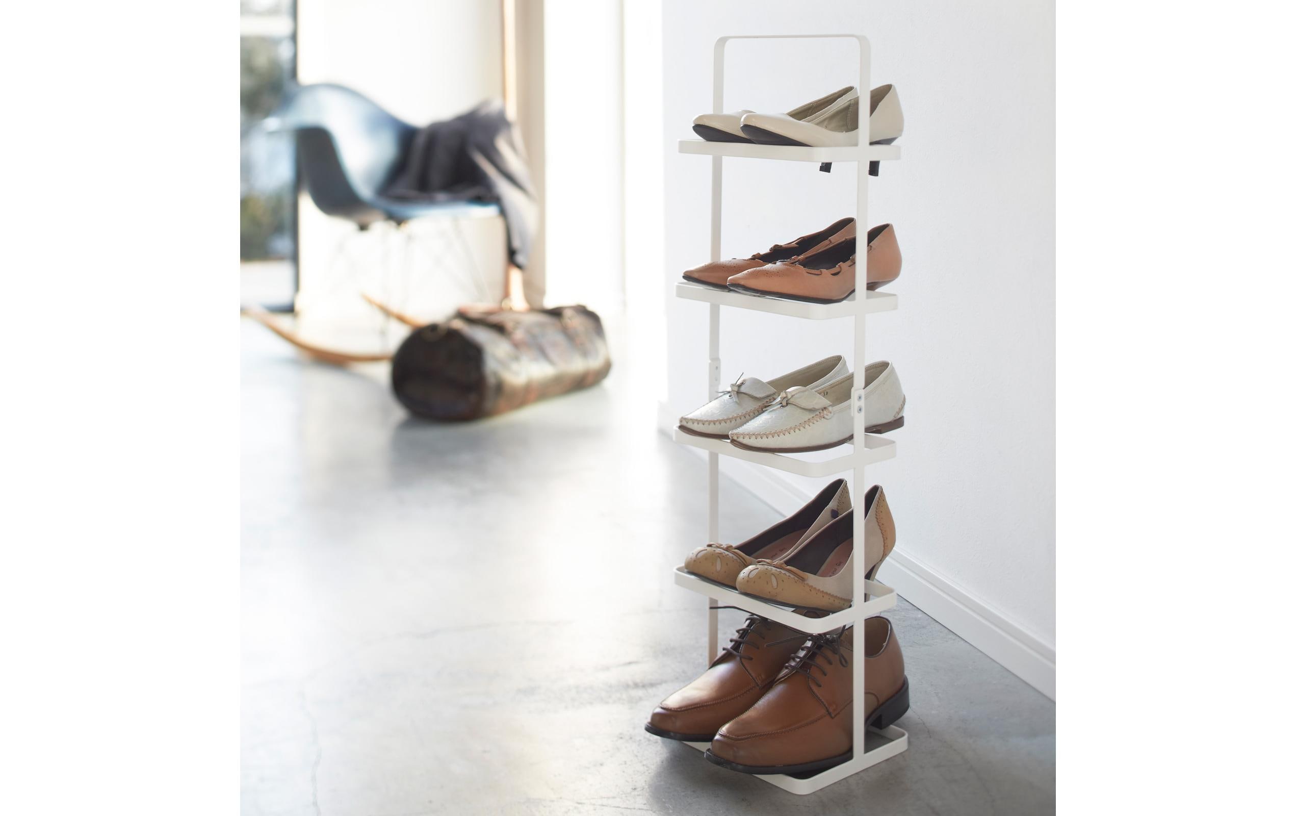 Yamazaki Schuhregal Tower 22 x 77.5 cm, Weiss