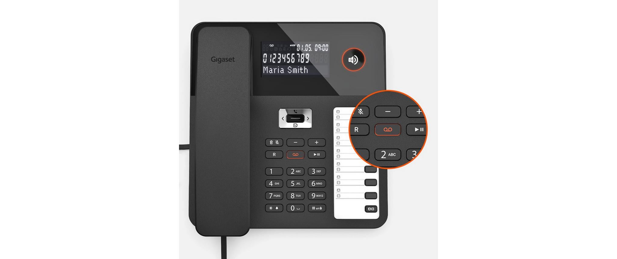 Gigaset Tischtelefon DESK 800A Schwarz Gigaset Tischtelefon DESK 800A Schwarz