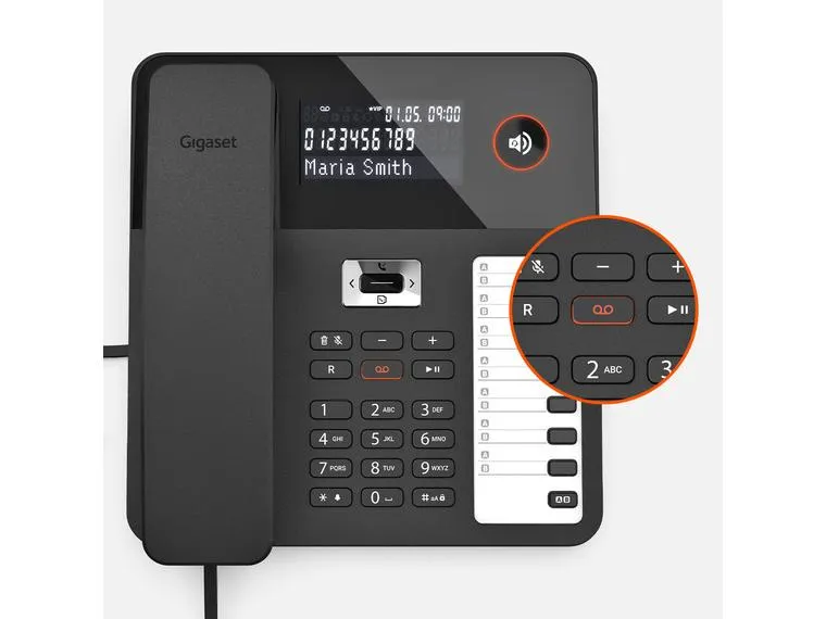Gigaset Tischtelefon DESK 800A Schwarz Gigaset Tischtelefon DESK 800A Schwarz