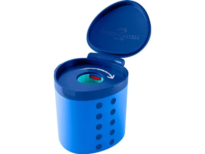 Faber-Castell Spitzer Spitzdose Grippy inklusive Schneidschutz Faber-Castell Spitzer Spitzdose Grippy inklusive Schneidschutz