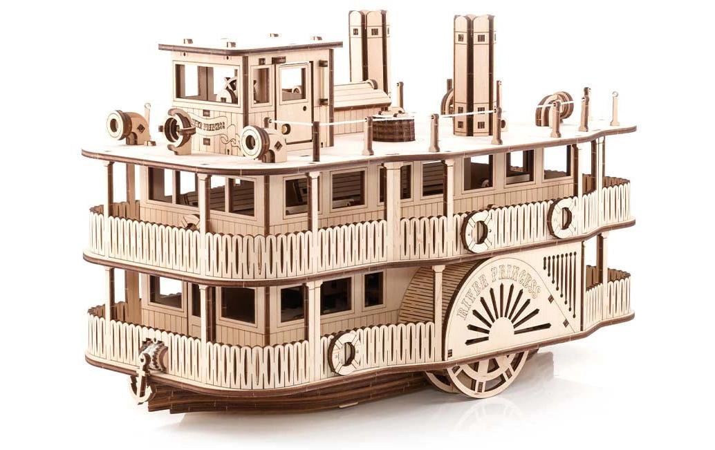 Eco-Wood-Art Bausatz Raddampfer River Princess