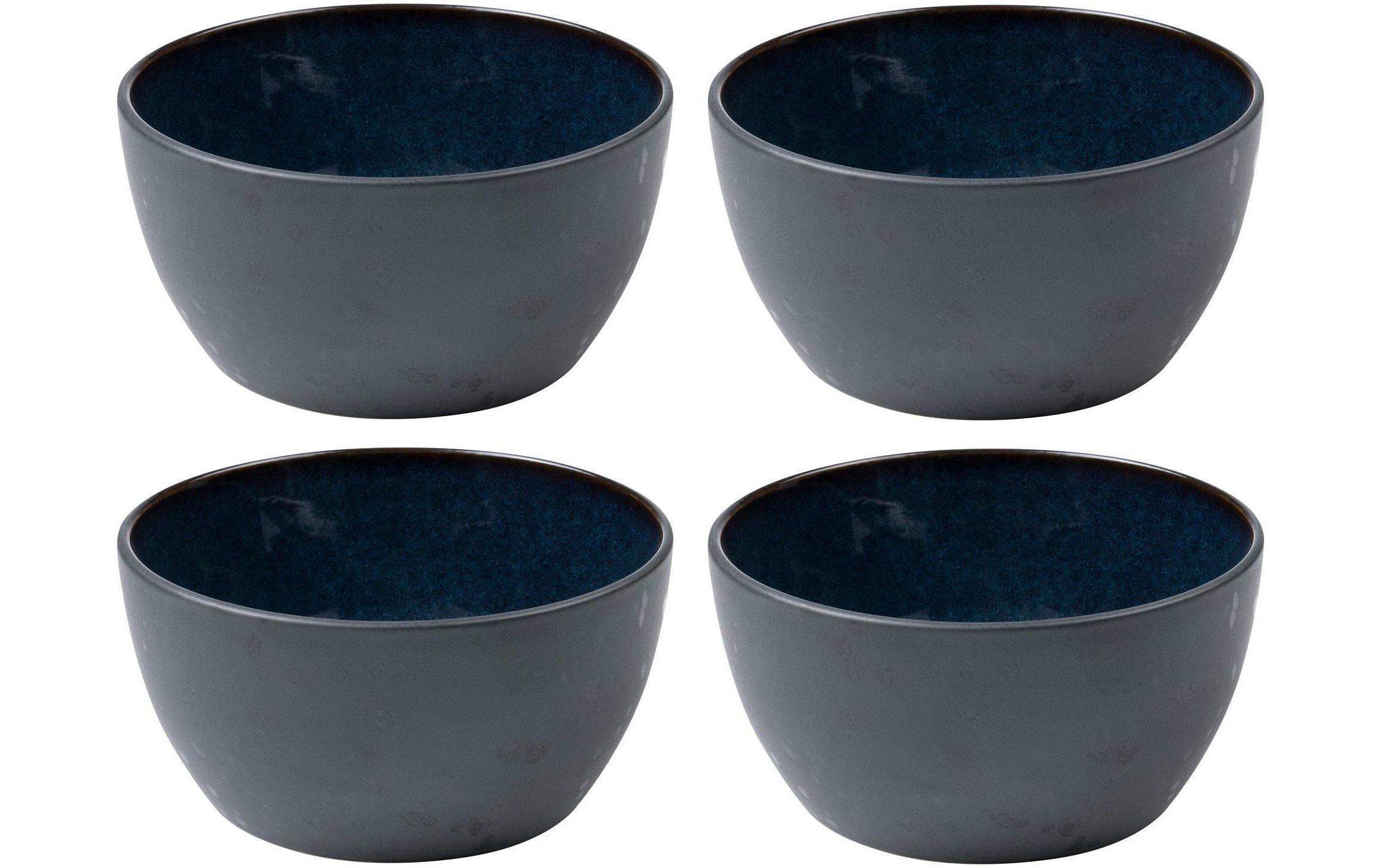 Bitz Snackschale 14 cm, 4 Stück, Schwarz/Dunkelblau