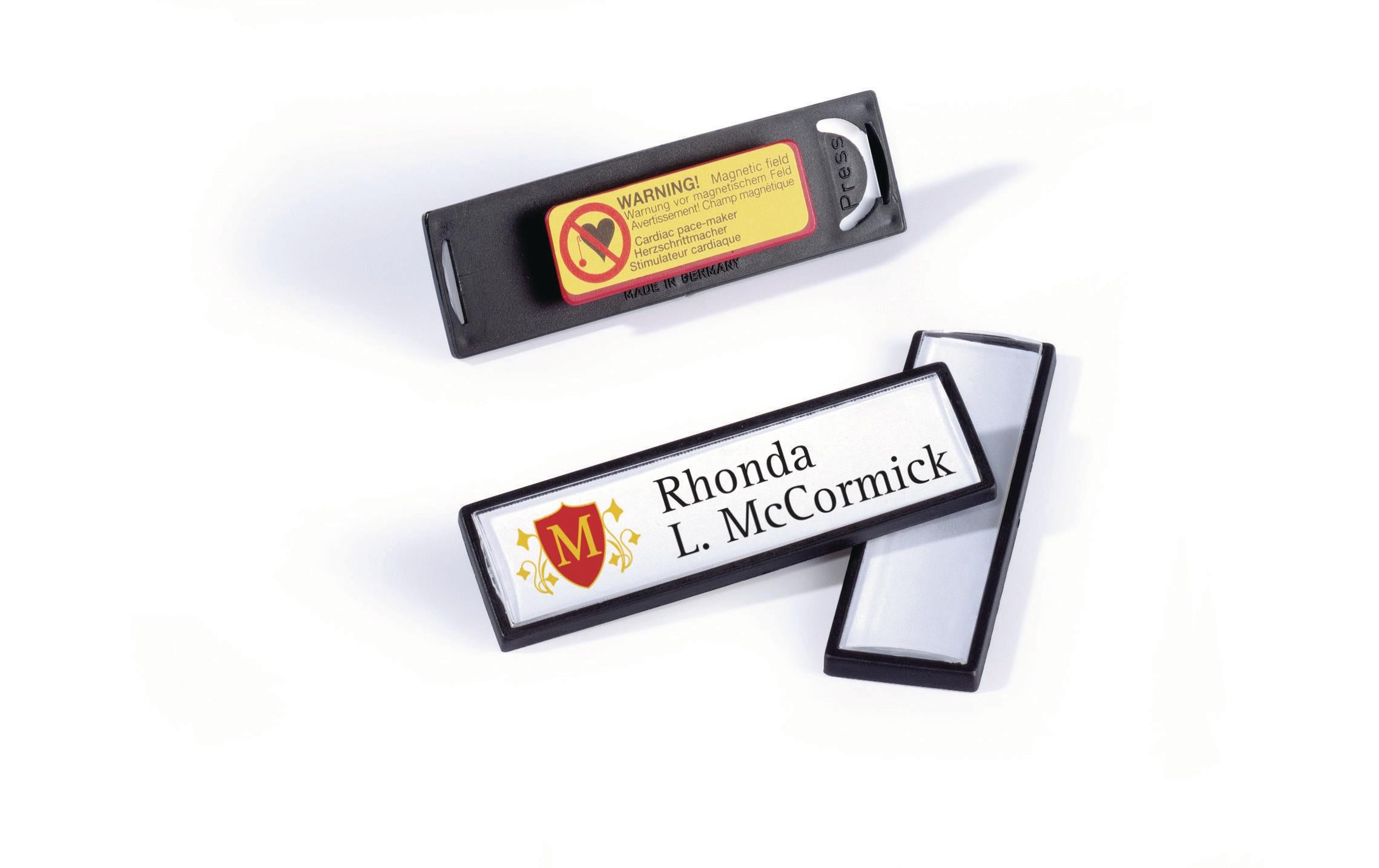 DURABLE Namensschild mit Magnet Clip Card 1.7 x 6.7 cm, 25 Stück DURABLE Namensschild mit Magnet Clip Card 1.7 x 6.7 cm, 25 Stück