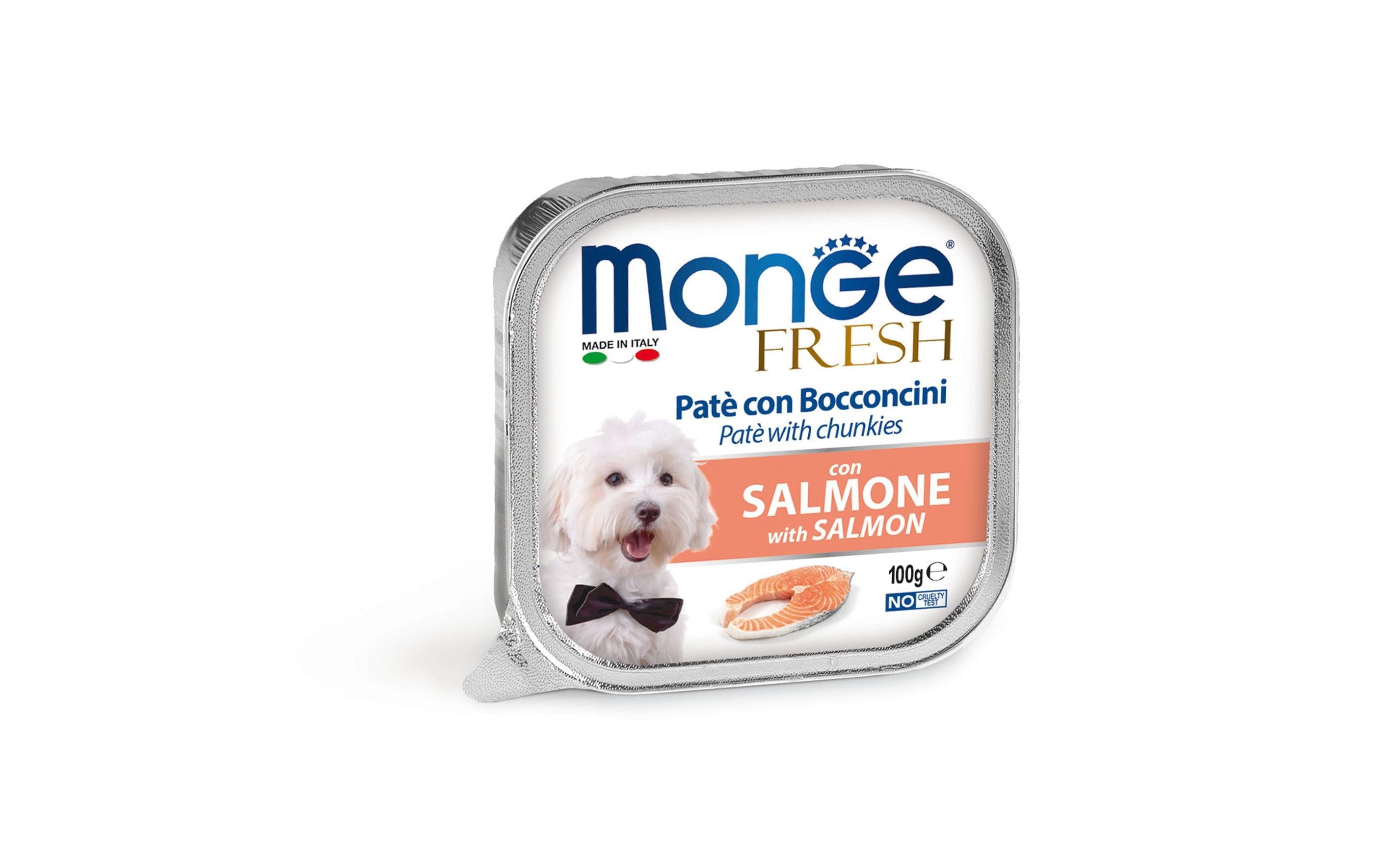 Monge Nassfutter Fresh Pâté Lachs, 32 x 100 g