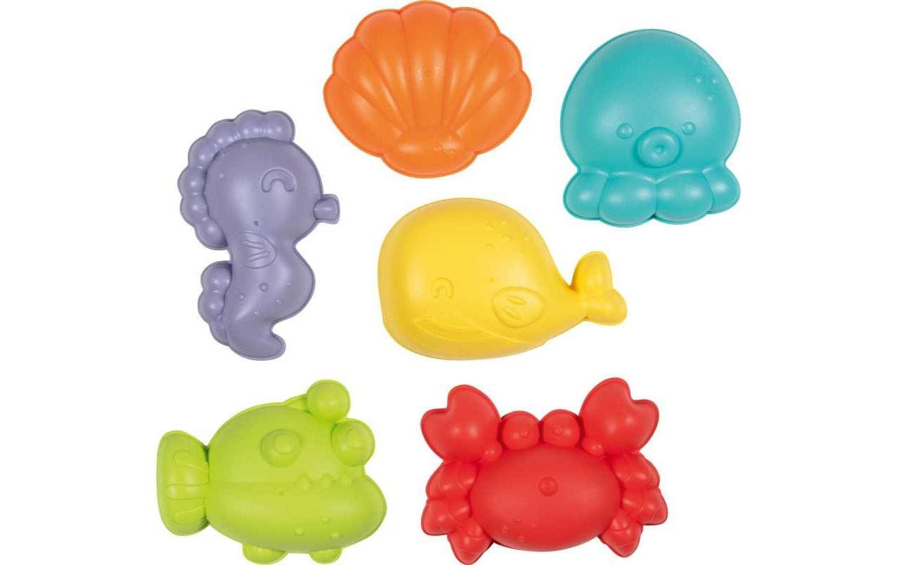Goki Sandspielzeug Sandförmchen, 6-fach Assortiert
