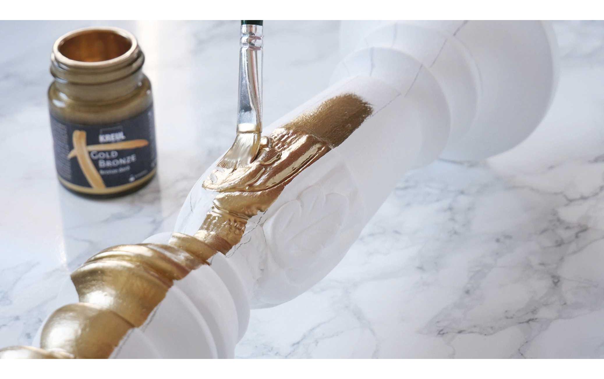 Kreul Effektfarbe Flüssigbronze Gold, 50 ml