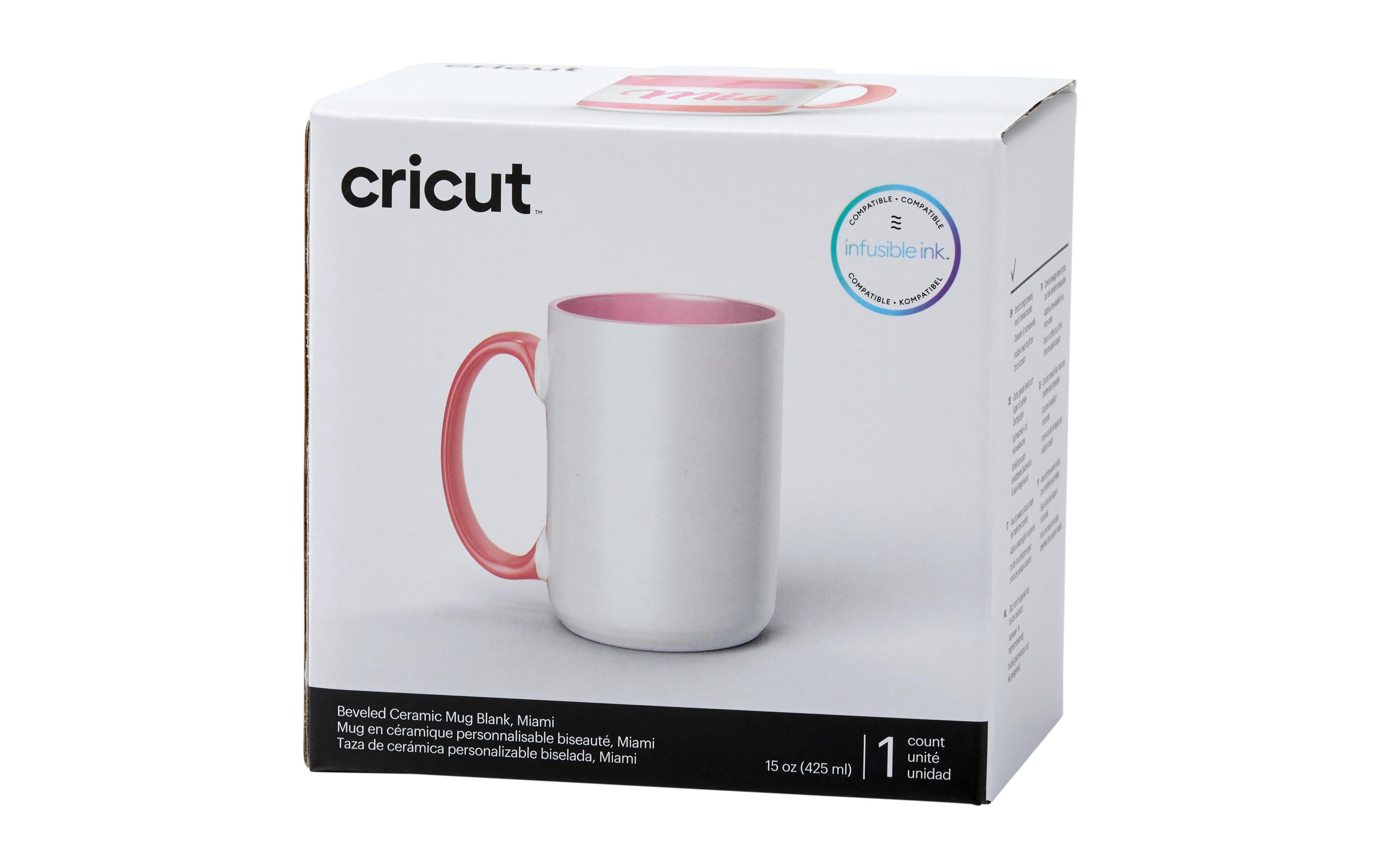 Cricut Tasse Infusible Ink Miami 425 ml, Weiss/Rot