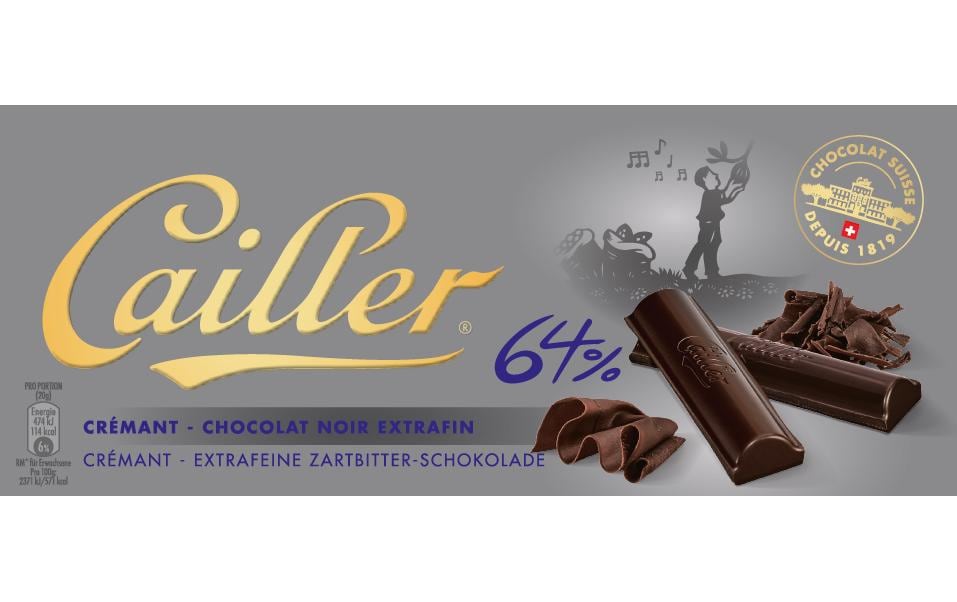 Cailler Tafelschokolade Crémant 64% 100 g