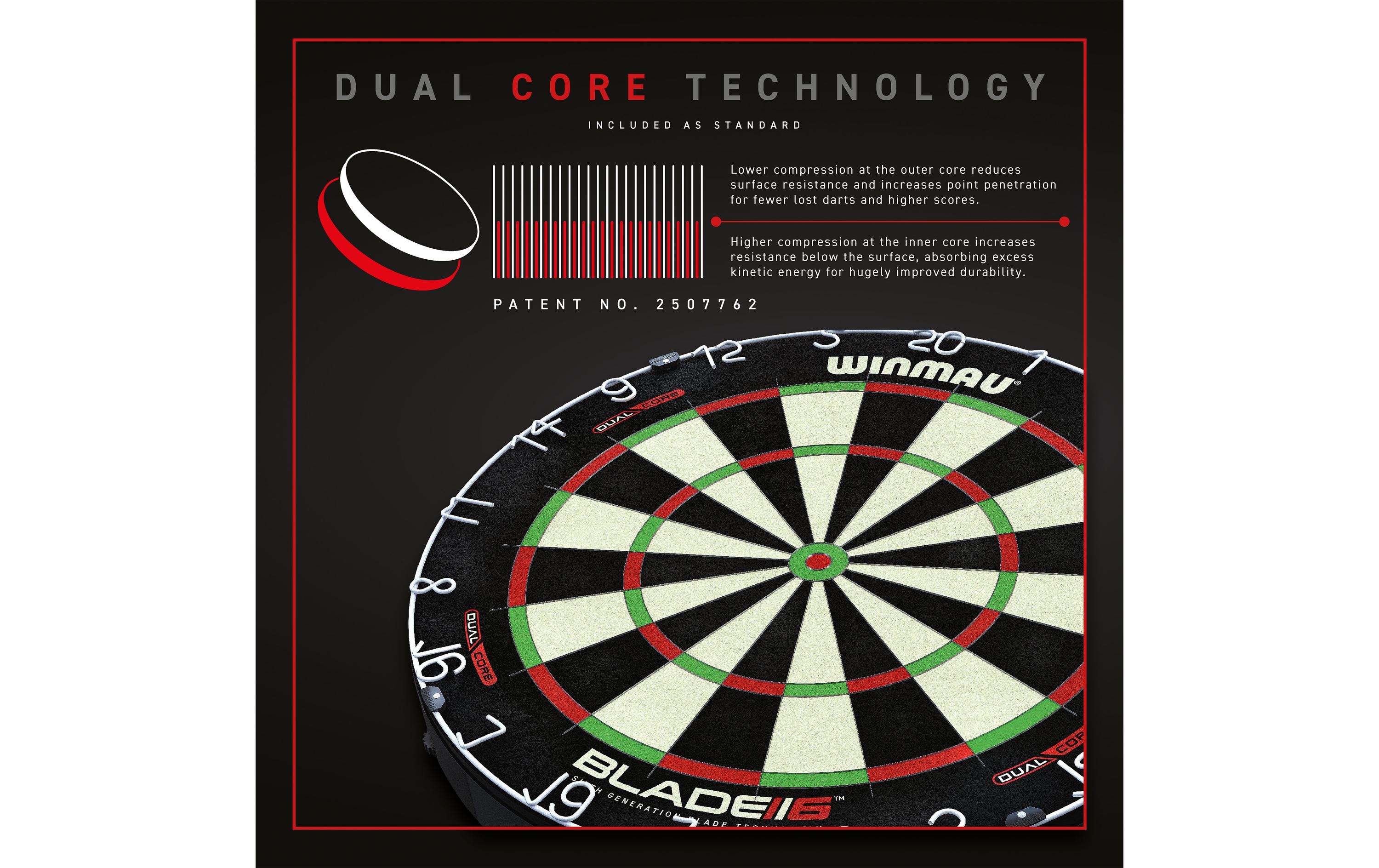 Winmau Dartboard Blade 6 Dual Core