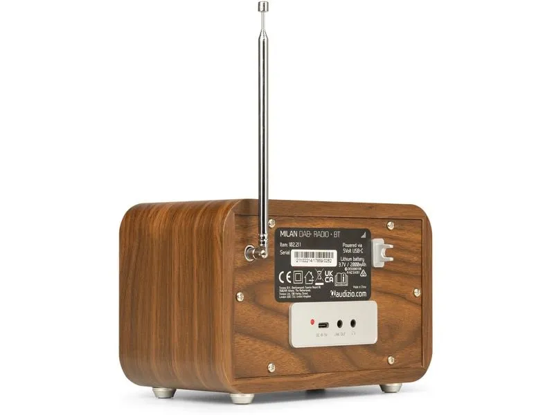 Audizio DAB+ Radio Milan Dunkelbraun/Silber Audizio DAB+ Radio Milan Dunkelbraun/Silber