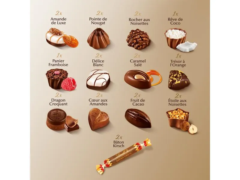 Lindt Schokoladen-Pralinen Connaisseurs assortiert 230 g