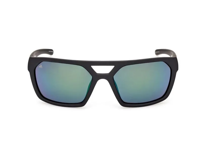 adidas ES0004 Sport Sonnenbrille Matte Black, Green adidas ES0004 Sport Sonnenbrille Matte Black, Green
