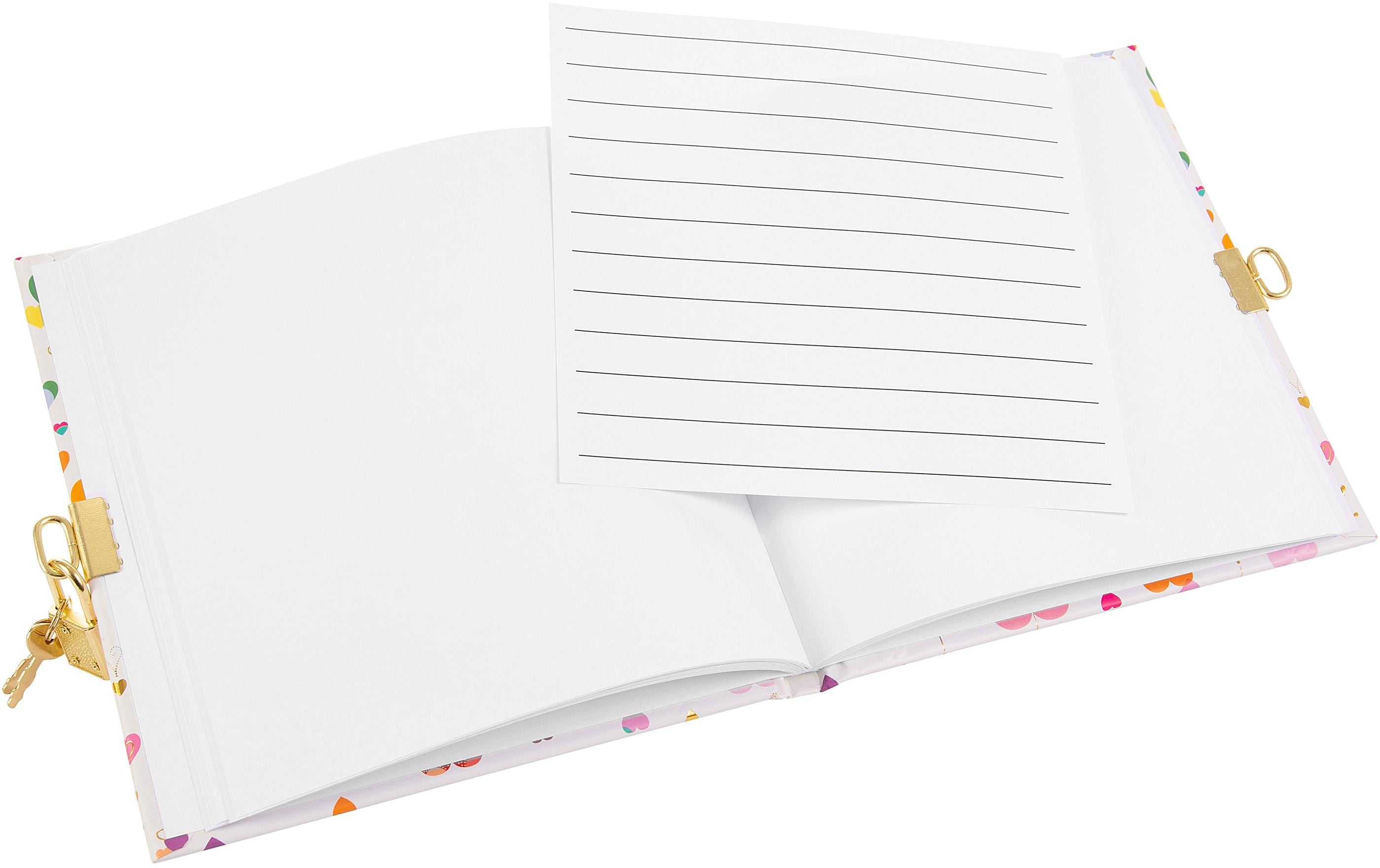 Goldbuch Tagebuch Heart light 96 Seiten, 16.5 x 16.5 cm