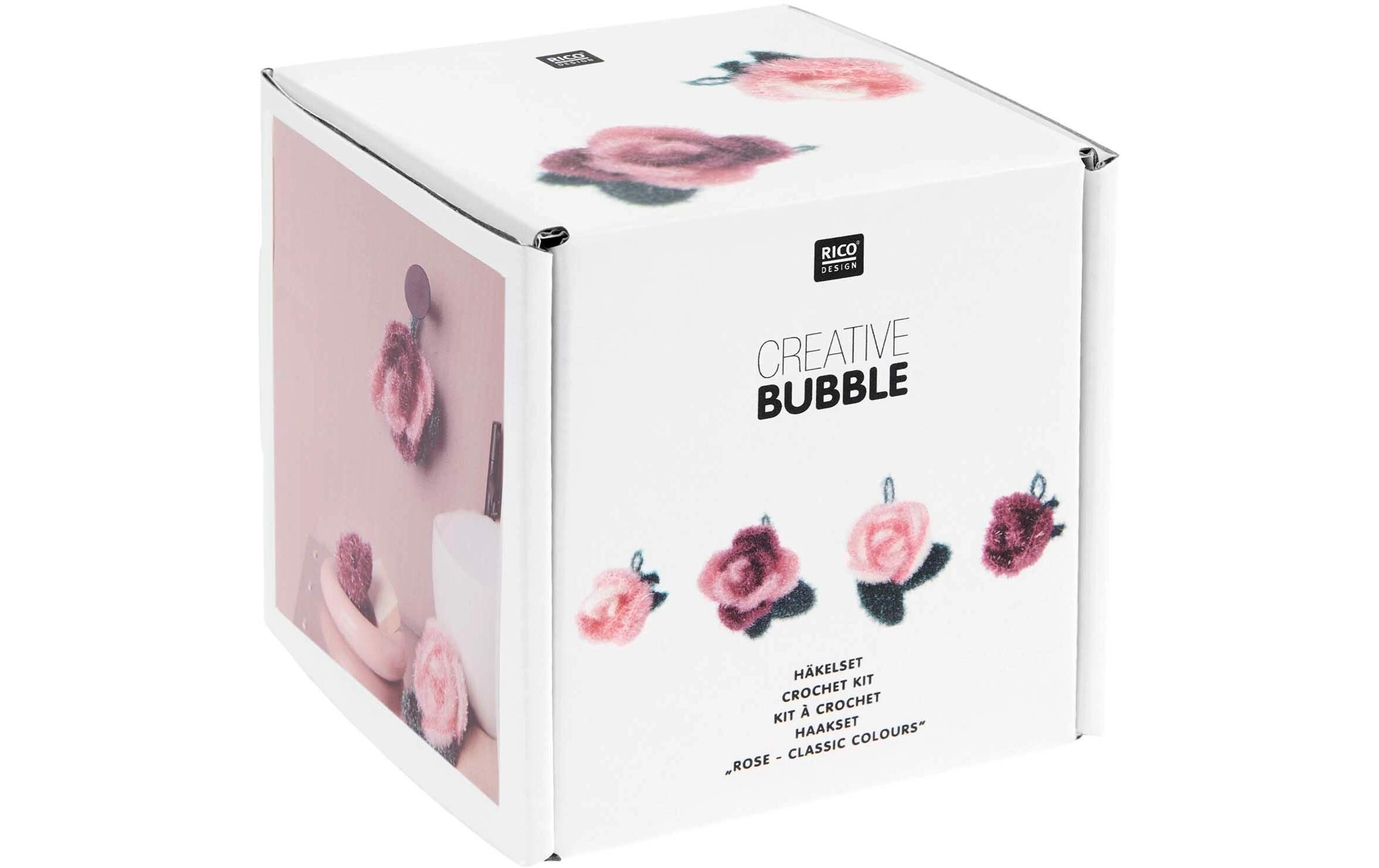 Rico Design Häkelset Bubble 6-teilig, Rose