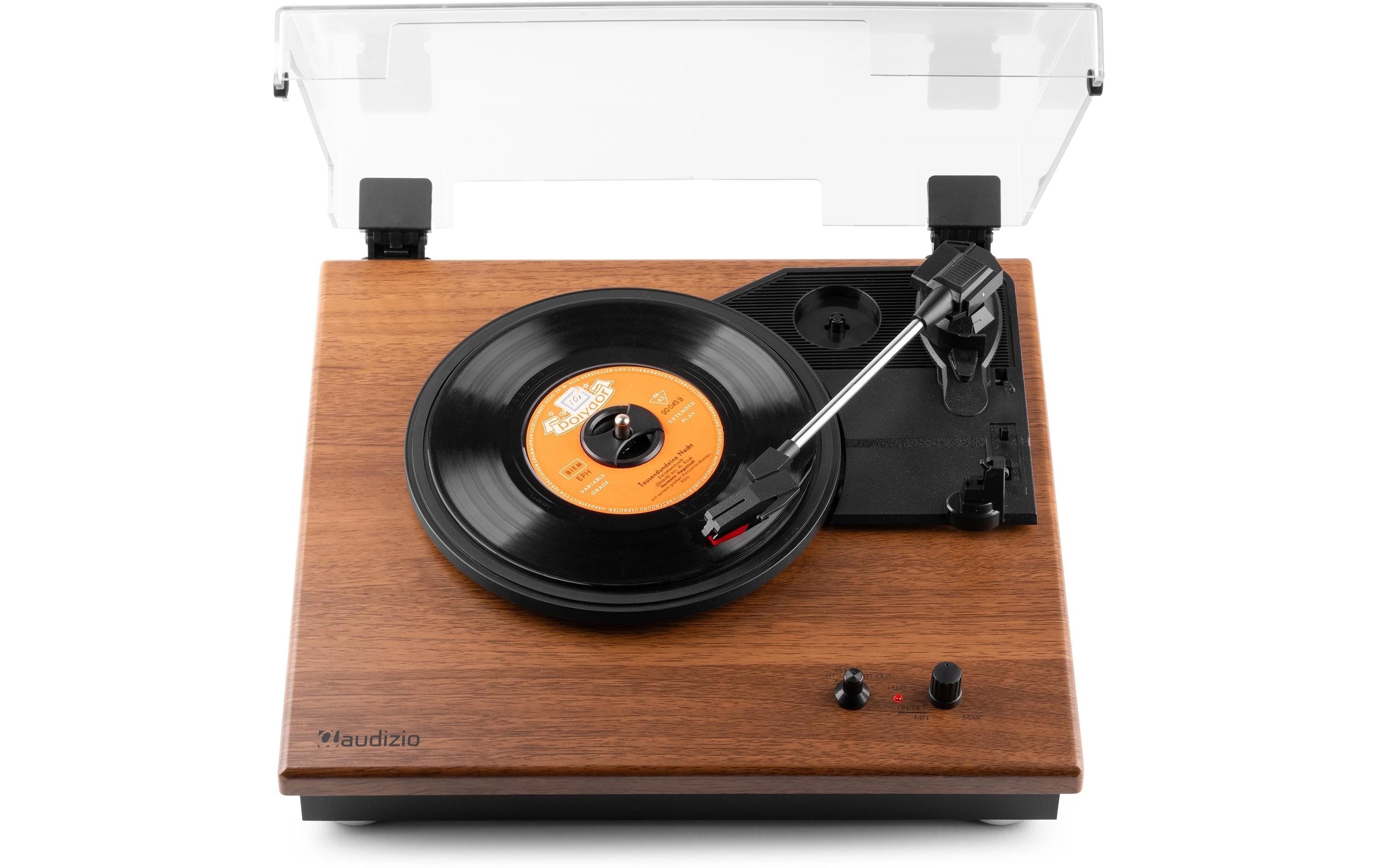 Audizio Plattenspieler mit Bluetooth RP112L Dunkelbraun