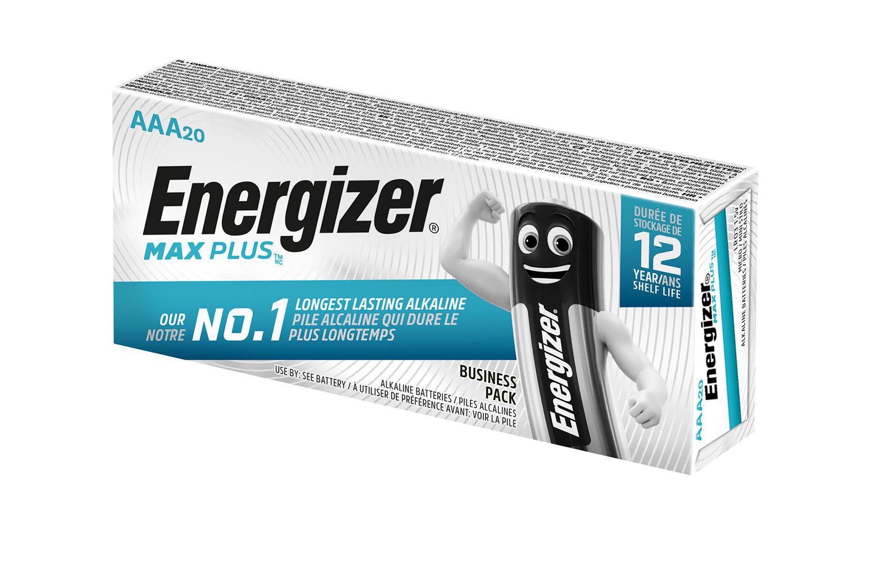 Energizer Batterie Max Plus AAA 20 Stück