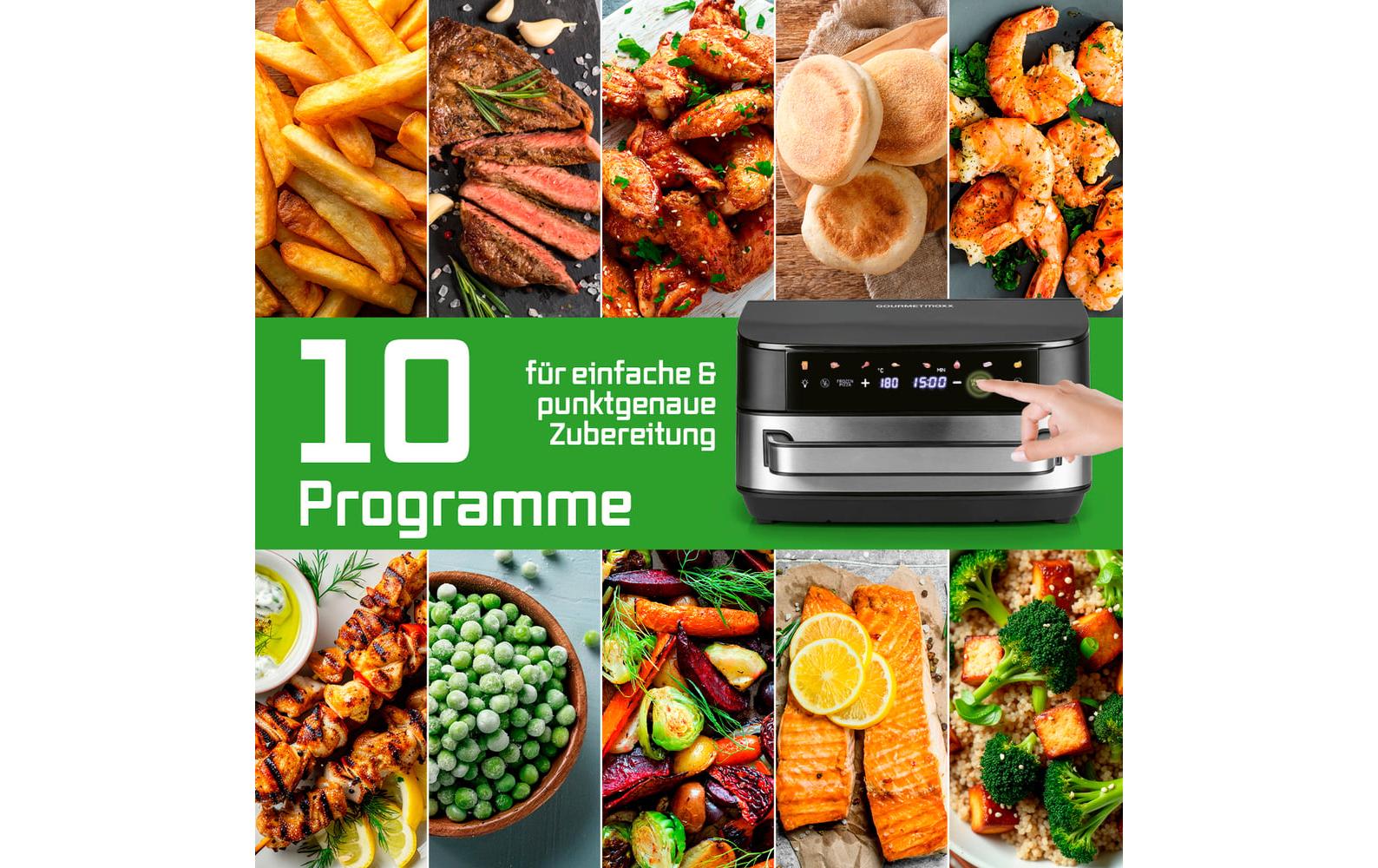 GOURMETmaxx Heissluftfritteuse mit XXL-Garfläche 7 l GOURMETmaxx Heissluftfritteuse mit XXL-Garfläche 7 l