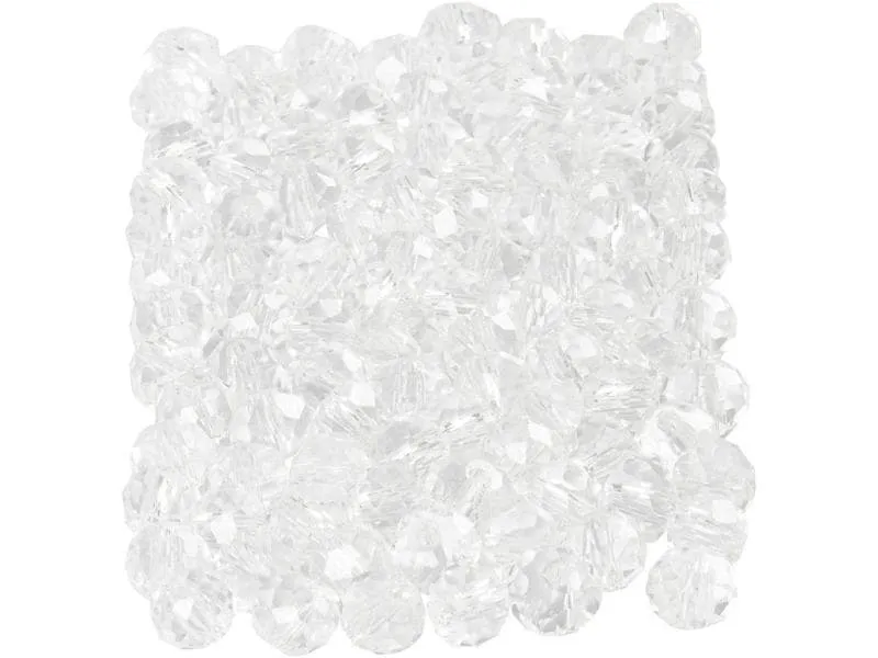 Creativ Company Glasschliffperlen 3 mm x 4 mm Transparent Creativ Company Glasschliffperlen 3 mm x 4 mm Transparent