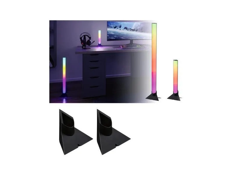 Paulmann EntertainLED Standfuss, 132 x 67 mm, Schwarz, 2 Stück Paulmann EntertainLED Standfuss, 132 x 67 mm, Schwarz, 2 Stück