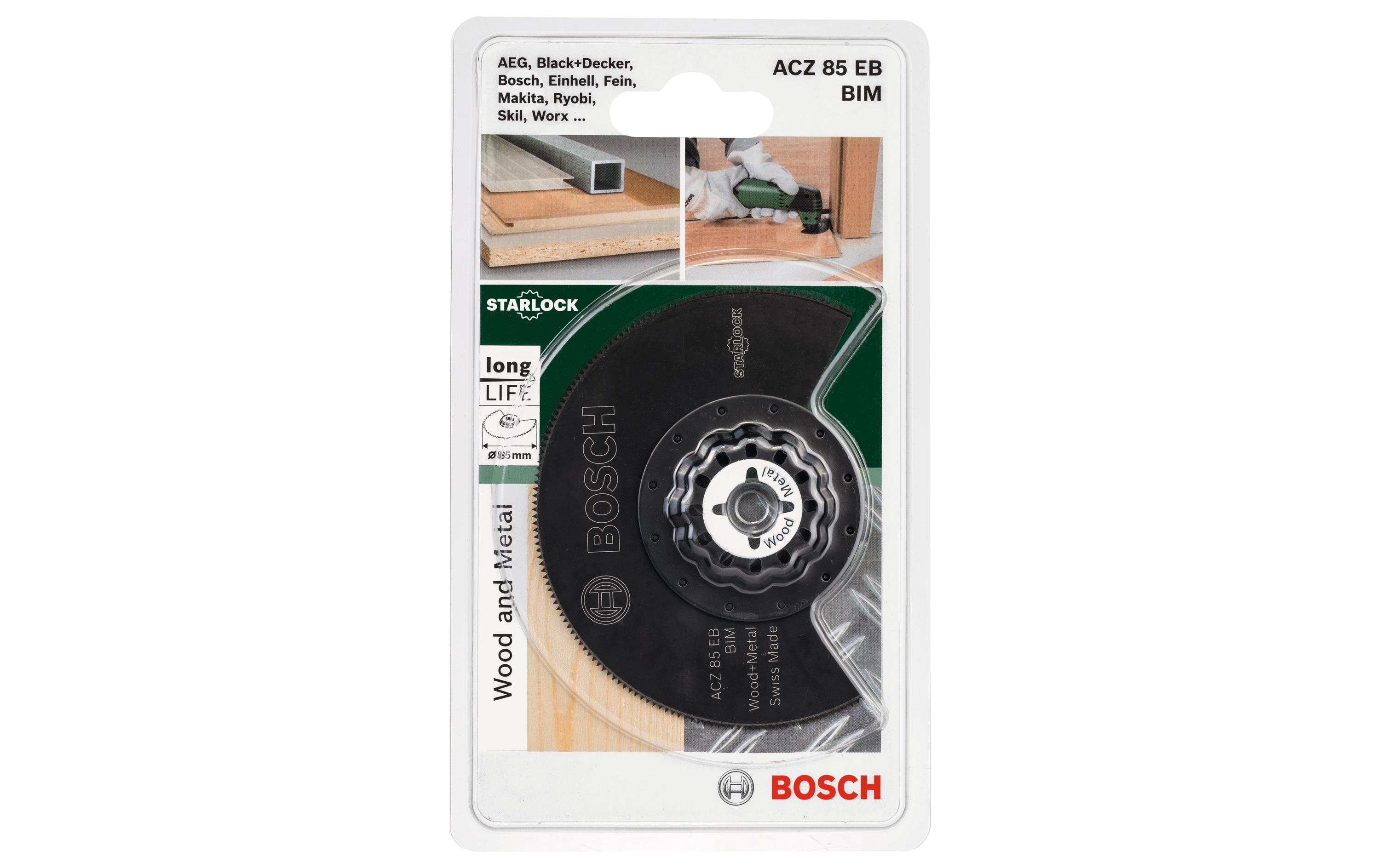 Bosch BIM Segmentsägeblatt ACZ 85 EB, Holz & Metall 85 mm Bosch BIM Segmentsägeblatt ACZ 85 EB, Holz & Metall 85 mm
