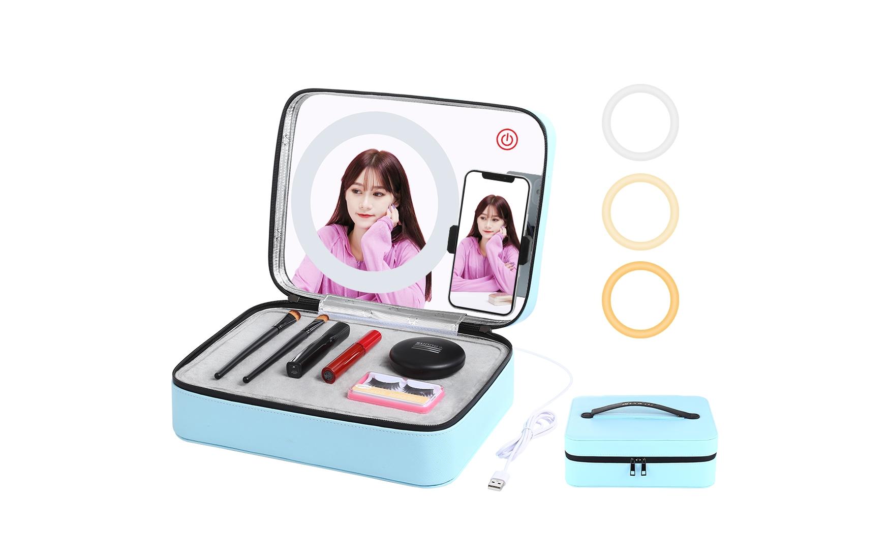 Puluz Kosmetikbox mit Ringlicht 20 cm