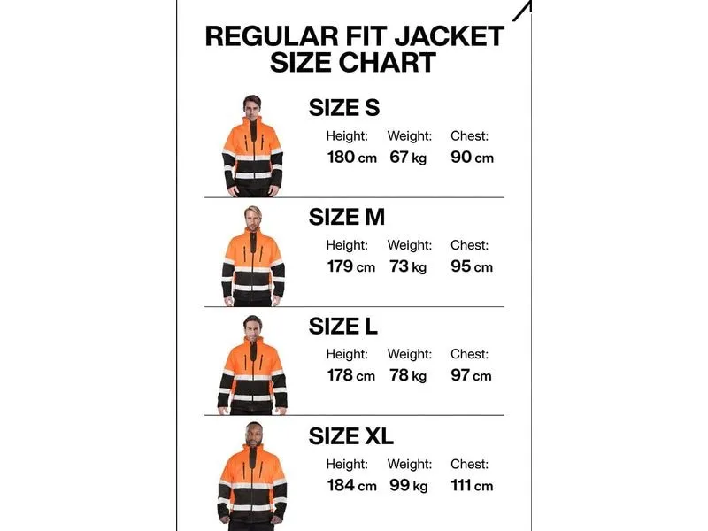 ACE ACE Neon Softshell-Warnjacke – L Neon, Softshell, Orange, L ACE ACE Neon Softshell-Warnjacke – L Neon, Softshell, Orange, L