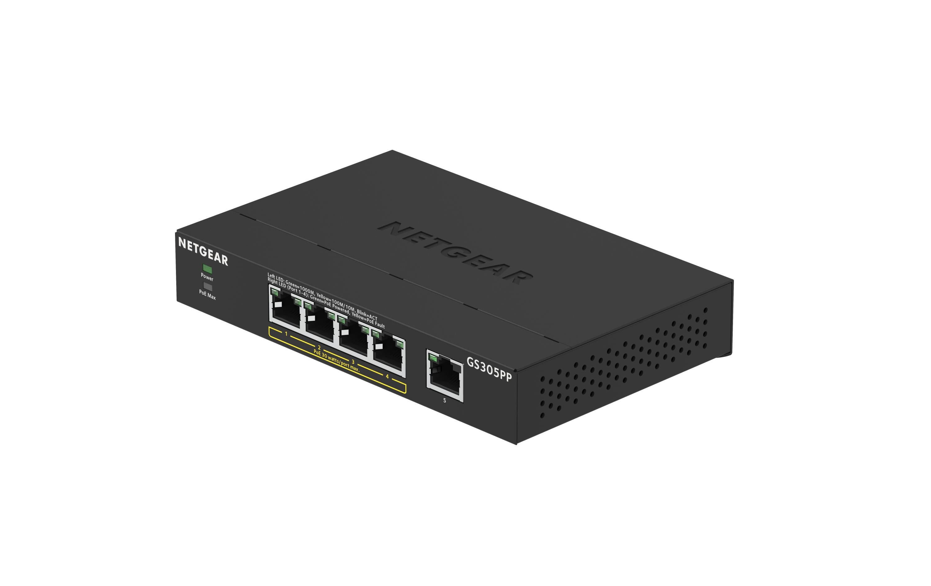 Netgear PoE+ Switch GS305PP 5 Port