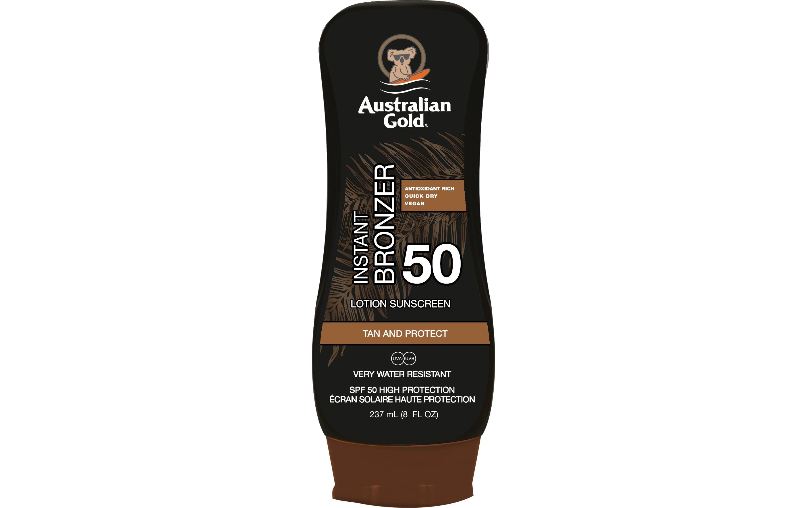 Australian Gold Sonnencreme Lotion mit Bronzer SPF 50 237 ml Australian Gold Sonnencreme Lotion mit Bronzer SPF 50 237 ml