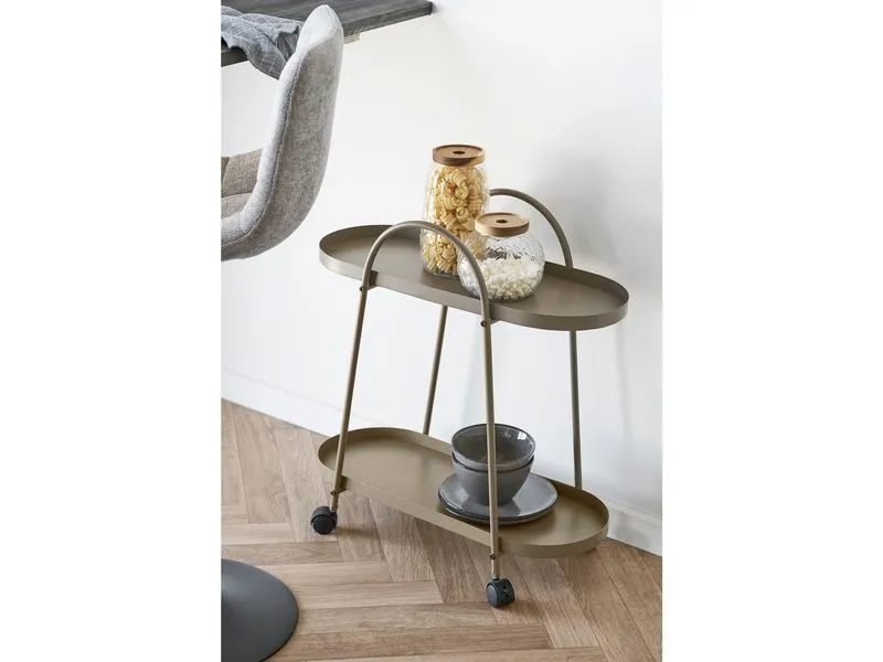 House Nordic Servierwagen Empoli 60 x 27.5 x 64 cm, Braun House Nordic Servierwagen Empoli 60 x 27.5 x 64 cm, Braun