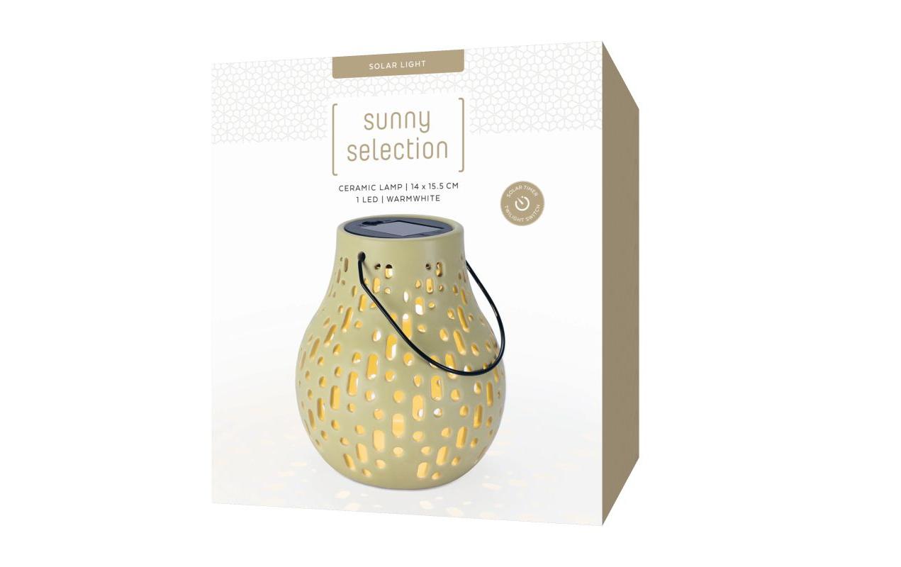 STT Solar Ceramic Lamp Beige