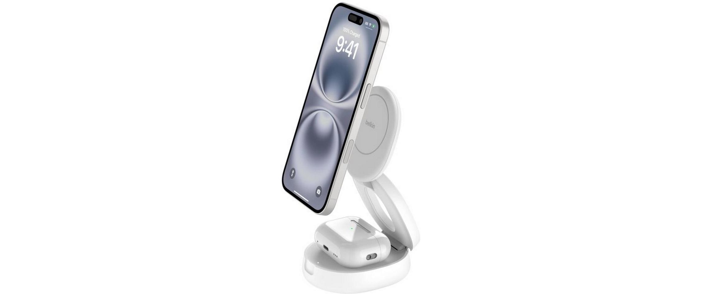 Belkin Wireless Charger BoostCharge 2in1 Weiss Belkin Wireless Charger BoostCharge 2in1 Weiss